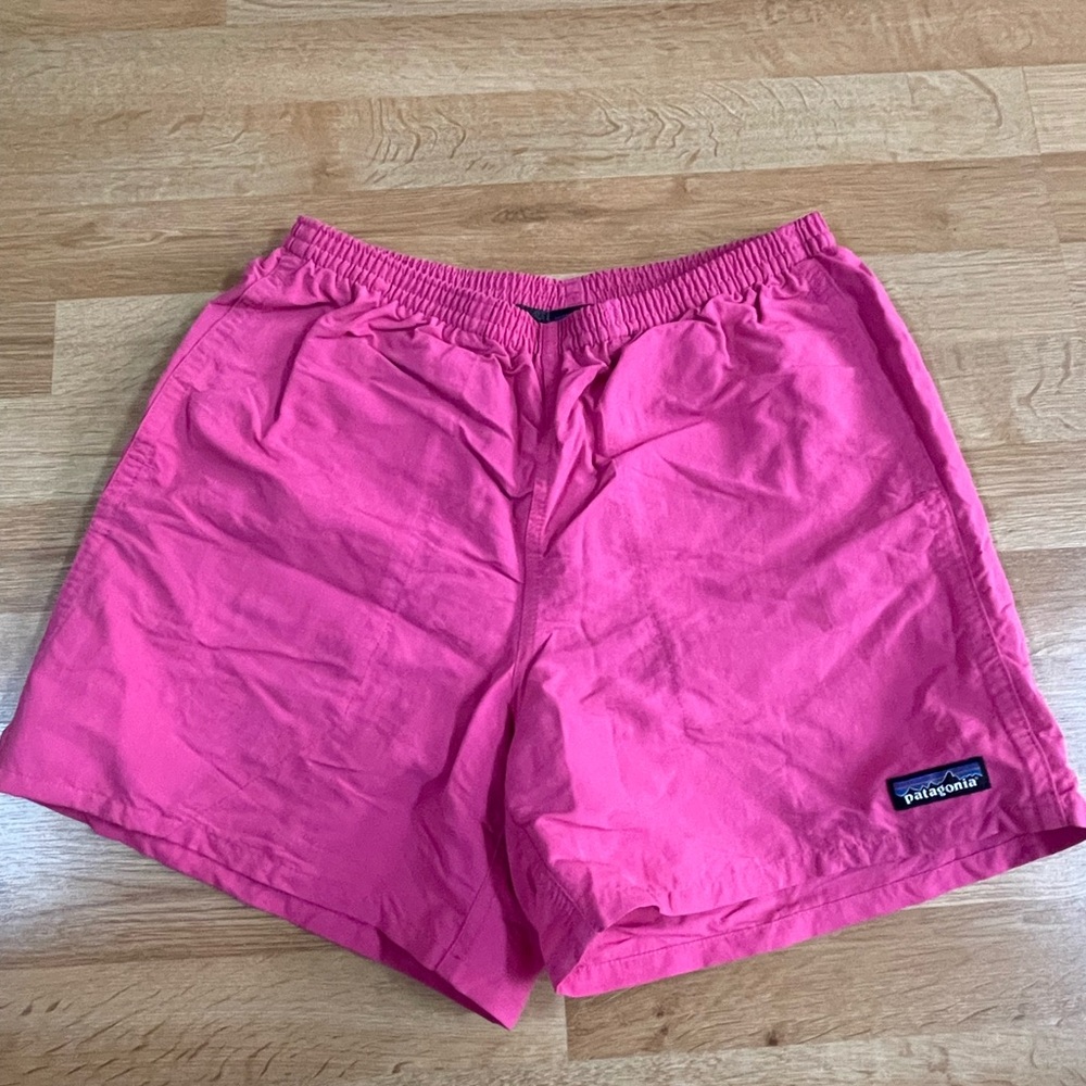 Pink Patagonia men’s baggies shorts